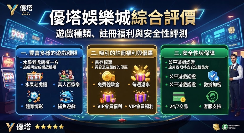 玩前必讀真實評價！即刻掌握優塔娛樂城安全與福利亮點。